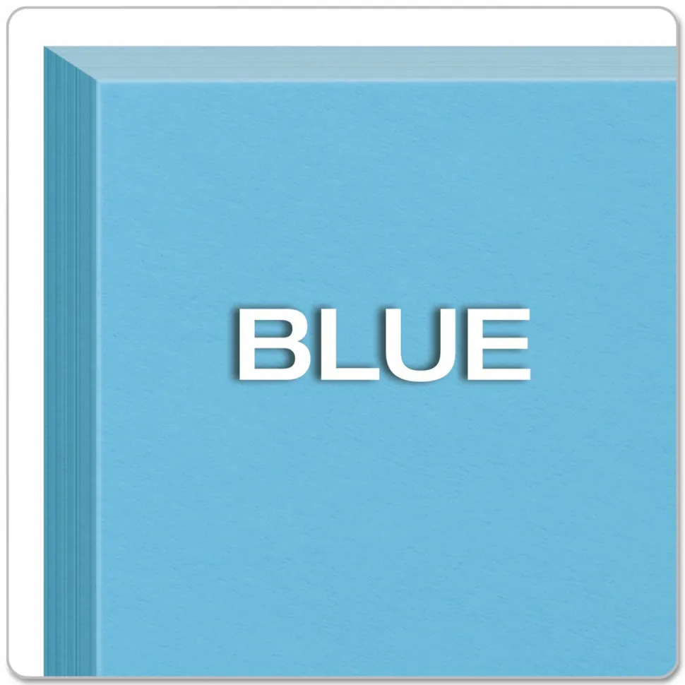 Oxford Color Index Cards, Unruled, 3" x 5", Blue, Pack Of 100