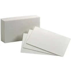 Oxford Index Cards, Blank, 3" x 5", White, Pack Of 100