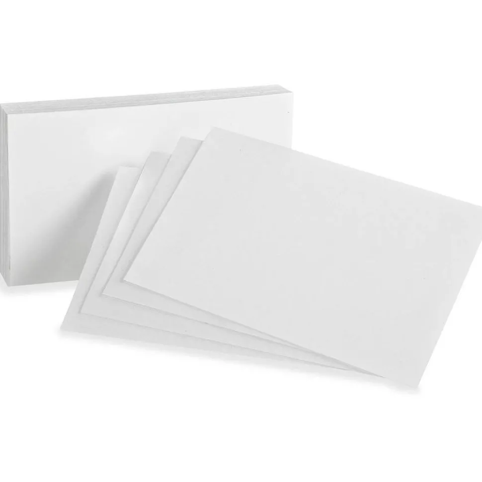 Oxford Index Cards, Blank, 3" x 5", White, Pack Of 100