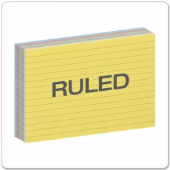 Oxford Index Cards, Ruled, 4