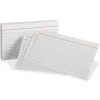 Oxford Red Margin Ruled Index Cards