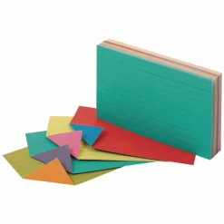 Oxford Ruled Extreme Index Cards, 3" x 5", Assorted, Pack Of 100