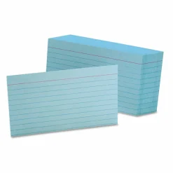 Oxford Ruled Index Cards, 3 x 5, Blue, 100/Pack