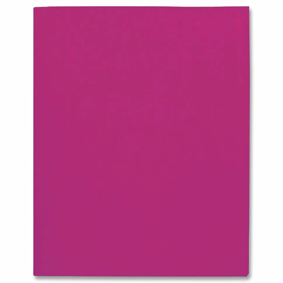 Oxford Twin-Pocket Folder, Accommodates (100) 11 x 8.5 Sheets, Burgundy, 25/Box