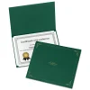 Oxford Certificate Holder, 11.25 x 8.75, Green, 5/Pack