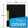 Oxford Idea Collective Professional Wirebound Hardcover Notebook, 1-Subject, Medium/College Rule, Black Cover, (80) 8 x 5.5 Sheets
