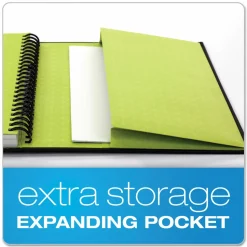 Oxford Idea Collective Professional Wirebound Hardcover Notebook, 1-Subject, Medium/College Rule, Black Cover, (80) 8 x 5.5 Sheets