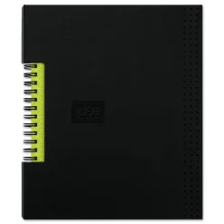 Oxford Idea Collective Professional Wirebound Hardcover Notebook, 1-Subject, Medium/College Rule, Black Cover, (80) 8 x 5.5 Sheets