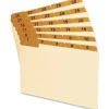 Oxford Manila Index Card Guides with Laminated Tabs, 1/5-Cut Top Tab, 1 to 31, 5 x 8, Manila, 31/Set