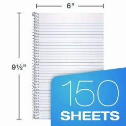 Oxford 3-Subject Wirebound Notebook, 6