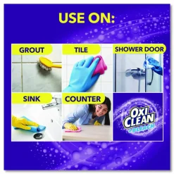 OxiClean Plus Bleach Mold and Mildew Stain Remover, Citrus Scent, 30 oz Trigger Spray Bottle, 8/Carton