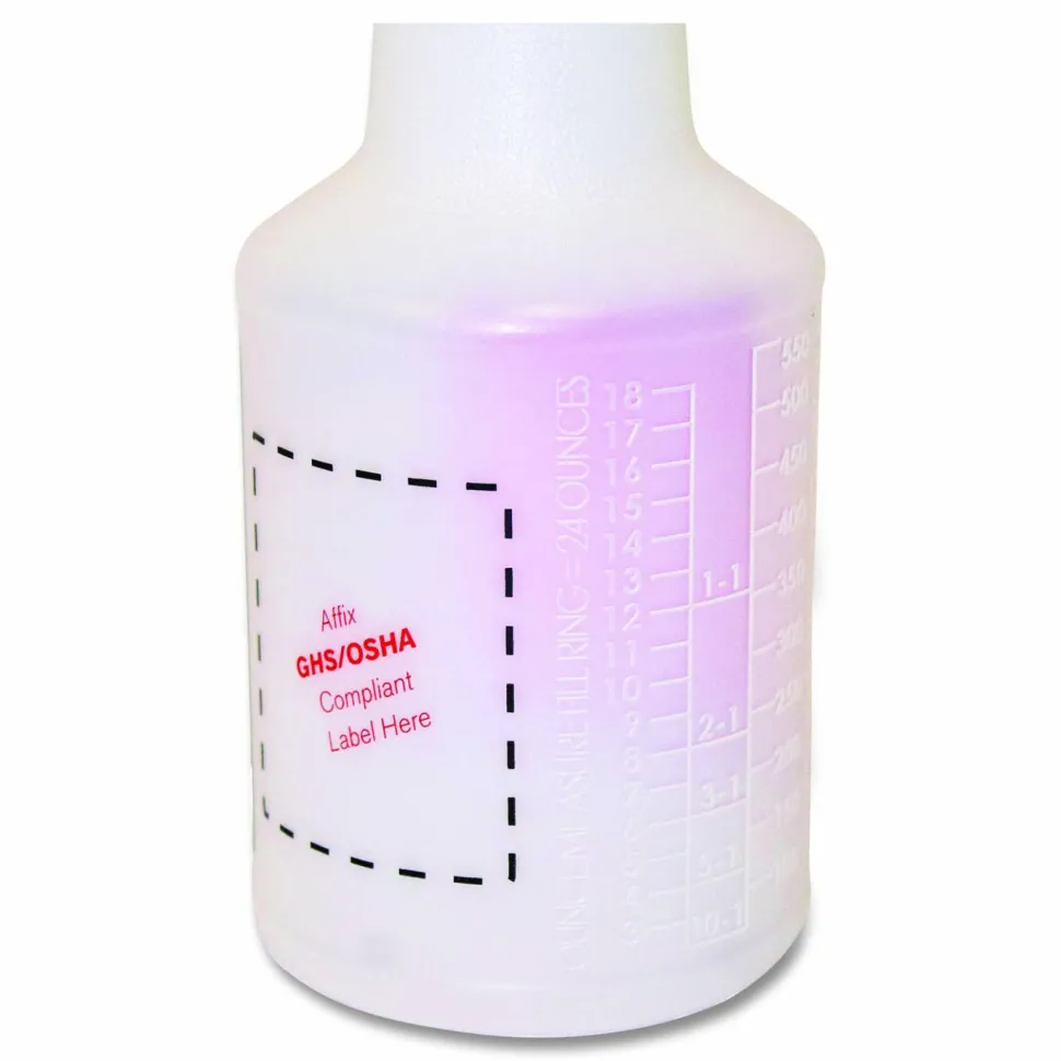 24 Oz. Sprayer Bottles, Natural With Red/White Sprayer, Pack Of 3 Sprayers