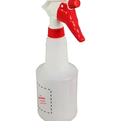 24 Oz. Sprayer Bottles, Natural With Red/White Sprayer, Pack Of 3 Sprayers