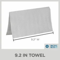 Pacific Blue Basic by GP PRO, 1-Ply, S-Fold Paper Towels, 9.25" X 9.9", 40% Recycled, White, 250 Sheets per Pack, 16 Packs Per Case