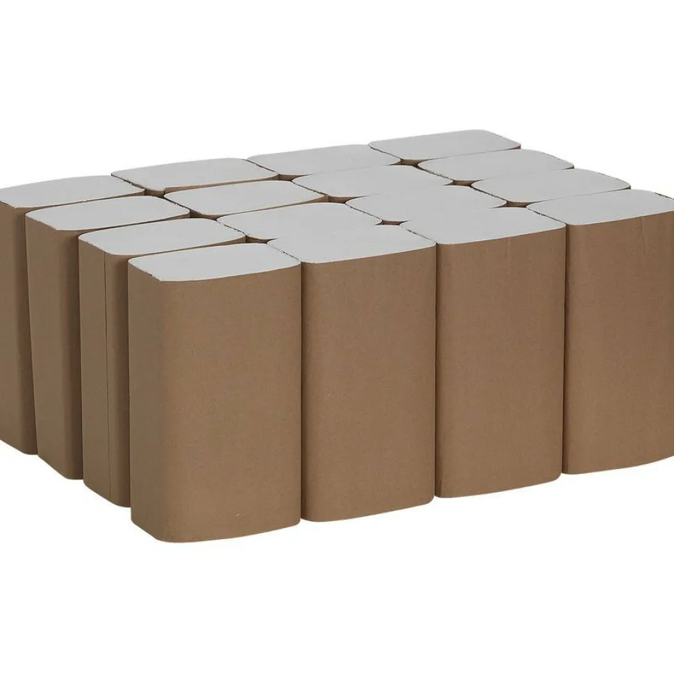 Pacific Blue Basic by GP PRO, 1-Ply, S-Fold Paper Towels, 9.25" X 9.9", 40% Recycled, White, 250 Sheets per Pack, 16 Packs Per Case