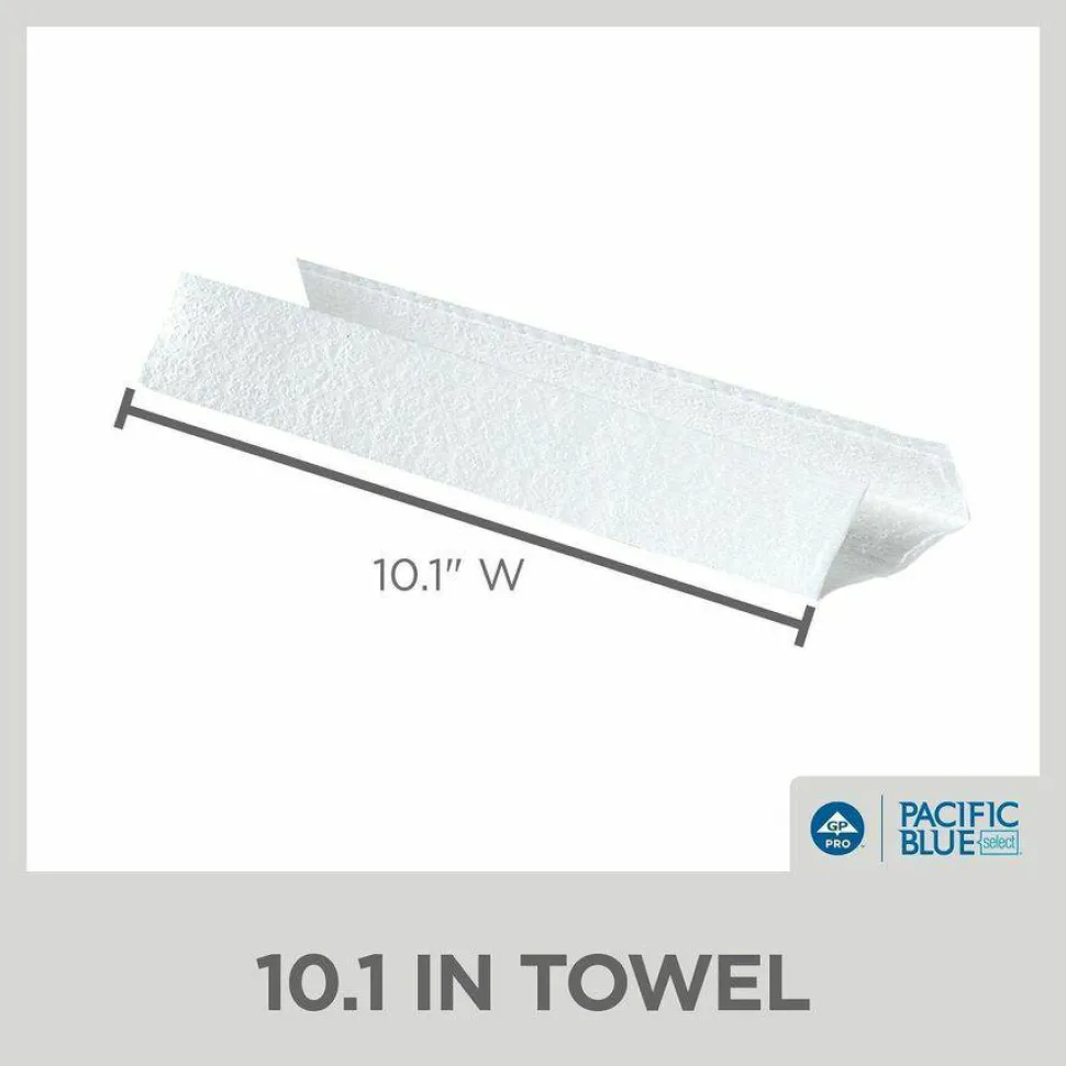 Pacific Blue Select by GP PRO, 2-Ply, C-Fold Paper Towels, 10.1" X 12.7", White, 120 Sheets per Pack, 12 Packs Per Case