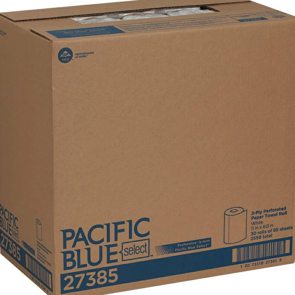 Pacific Blue Select by GP PRO 2-Ply Paper Towels, 85 Sheets Per Roll, Pack Of 30 Rolls