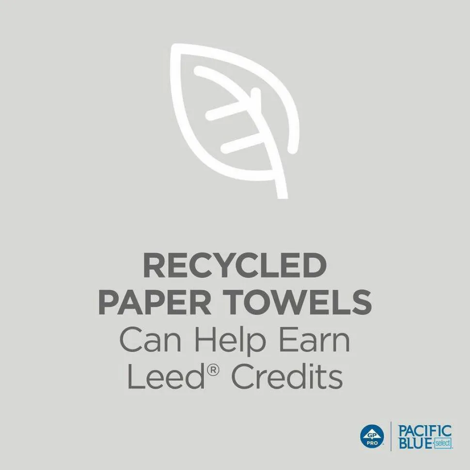 Pacific Blue Select by GP PRO, 1-Ply, Multifold Towels, 9.2" X 9.4", 40% Recycled, White, 250 Sheets per Pack, 16 Packs Per Case