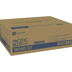Pacific Blue Select 2-Ply Standard Roll Toilet Paper, 3.8” x 4” Sheets, White, 550 Sheets per Roll, 40 Rolls per Case