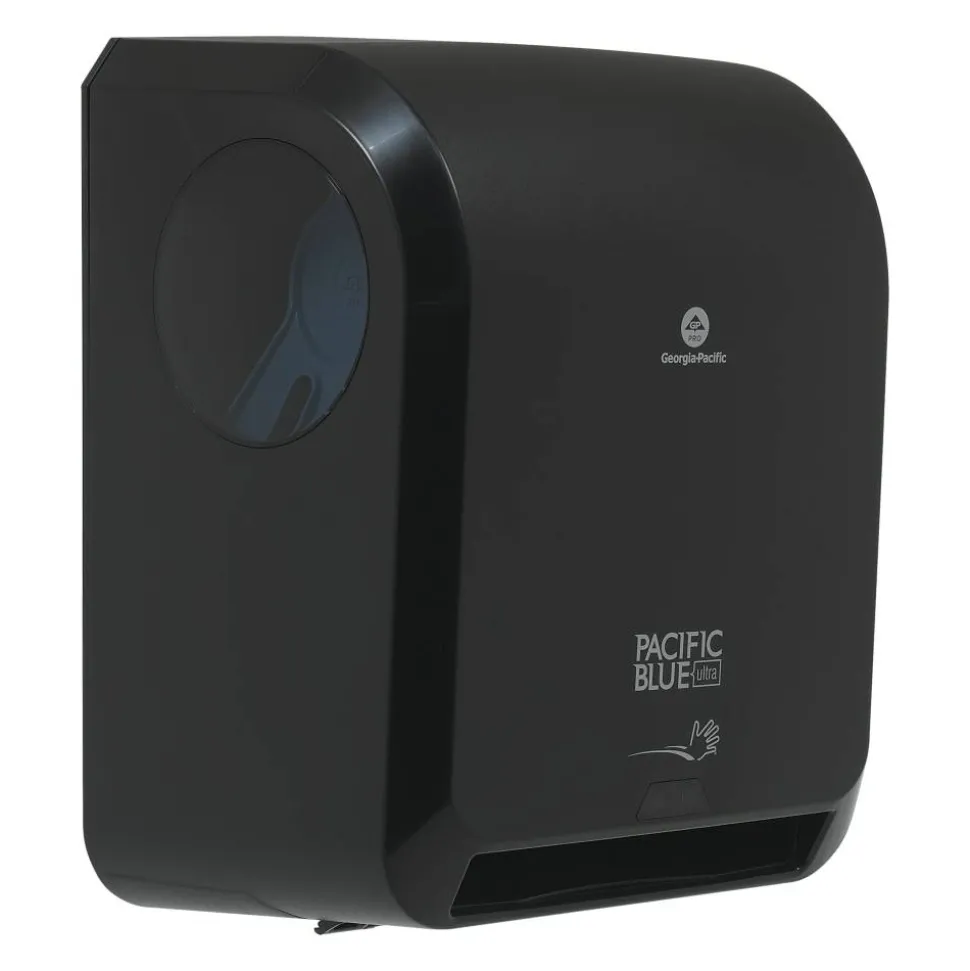 Pacific Blue Ultra Automated High-Capacity Paper Towel Dispenser, 59590, 16"H x 9"D x 12.9"W, Black, 1 Dispenser