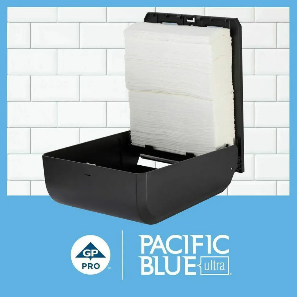 Pacific Blue Ultra by GP PRO, 1-Ply, Z-Fold Paper Towels, 10.2" X 10.8", White, 220 Sheets per Pack, 10 Packs Per Case
