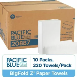 Pacific Blue Ultra by GP PRO, 1-Ply, Z-Fold Paper Towels, 10.2