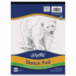 Pacon Art1st Sketch Pad, Unruled, (50) White 9 x 12 Sheets