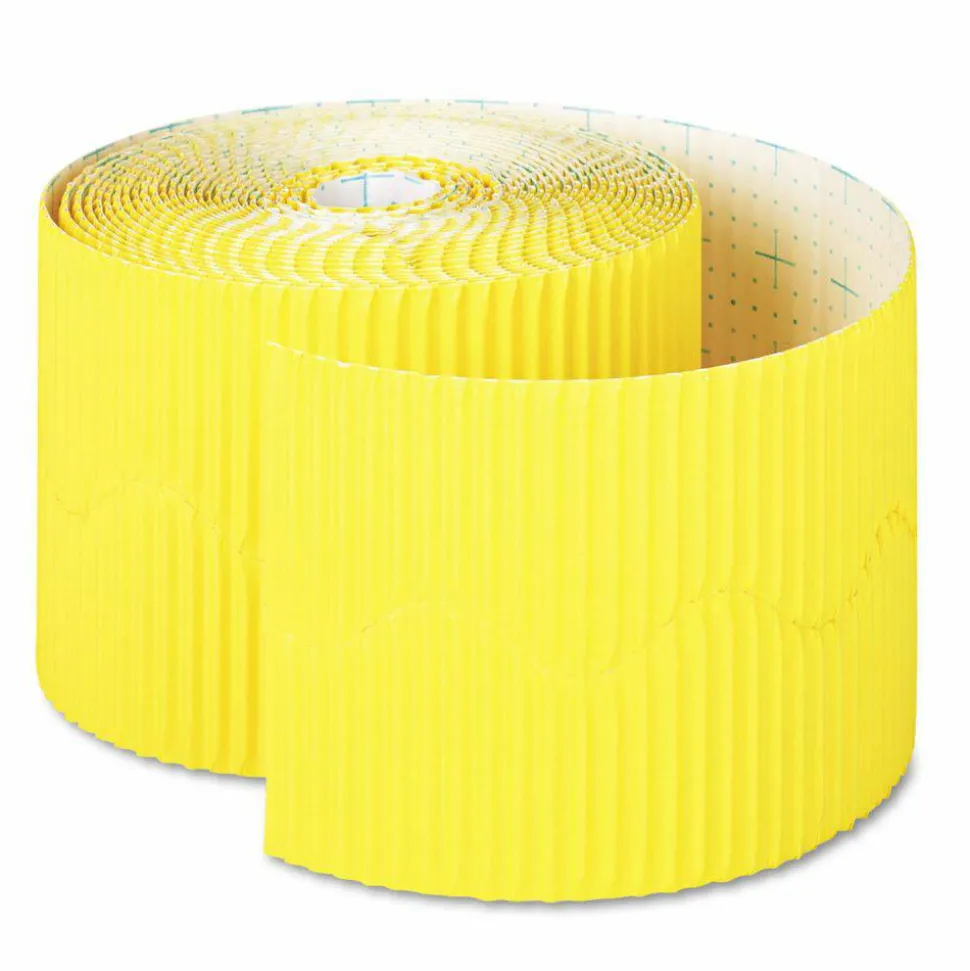 Pacon Bordette Decorative Border, 2.25" x 50 ft, Canary