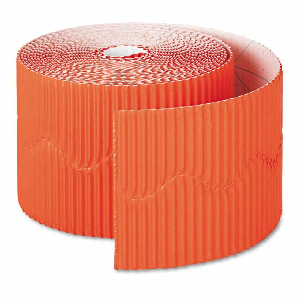 Pacon Bordette Decorative Border, 2.25" x 50 ft, Orange