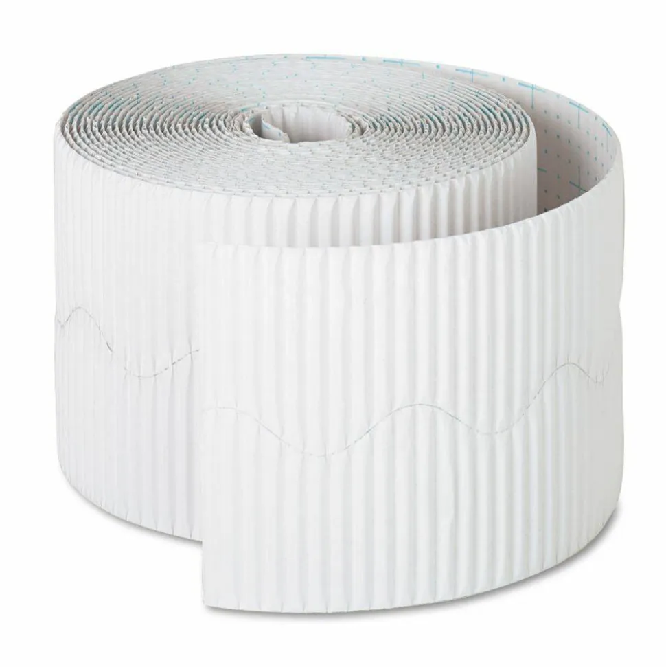 Pacon Bordette Decorative Border, 2.25" x 50 ft, White