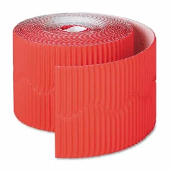 Pacon Bordette Decorative Border, 2.25" x 50 ft, Flame Red