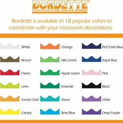 Pacon Bordette Scalloped Border, Black