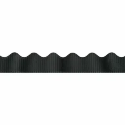 Pacon Bordette Scalloped Border, Black