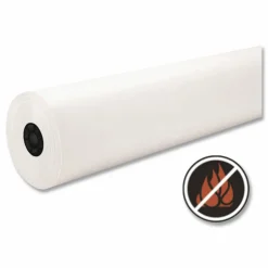 Pacon Decorol Flame-Retardant Paper Roll, 36" x 1000', White