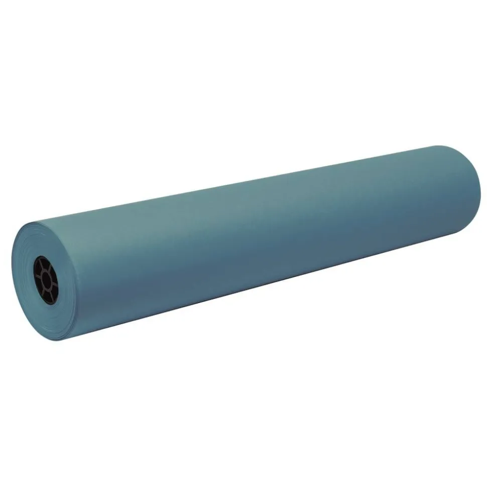 Pacon Decorol Flame-Retardant Paper Roll, 36" x 1000', Sky Blue