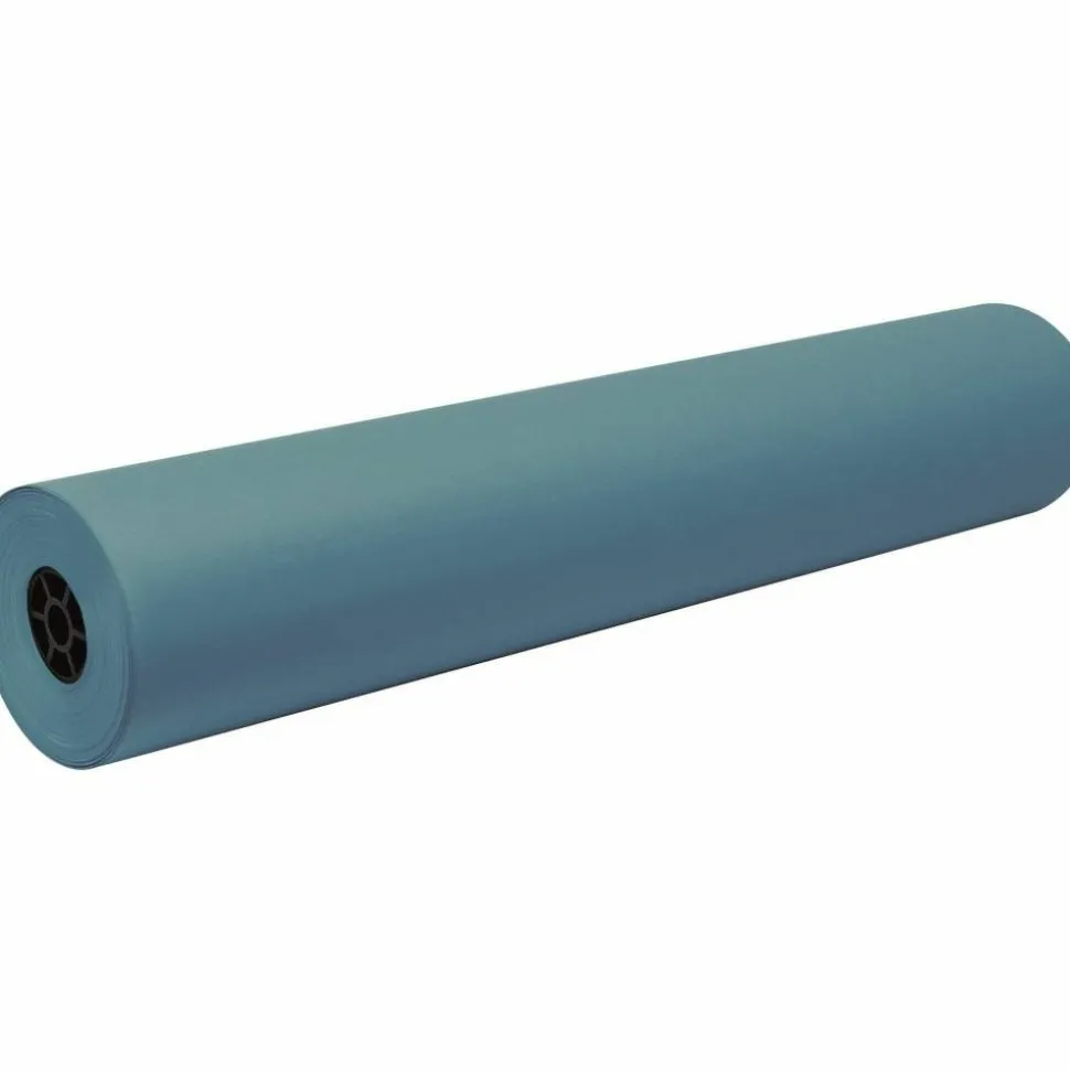 Pacon Decorol Flame-Retardant Paper Roll, 36" x 1000', Sky Blue