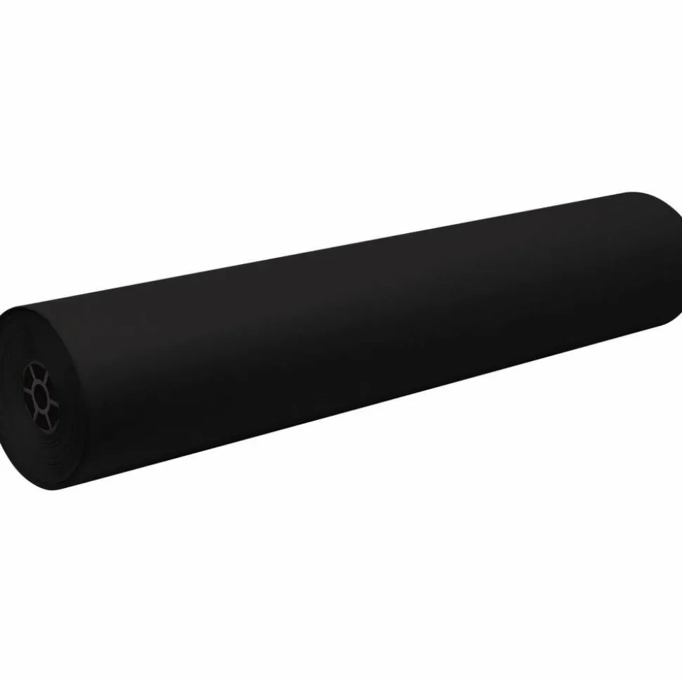 Pacon Decorol Flame-Retardant Paper Roll, 36" x 1000', Black