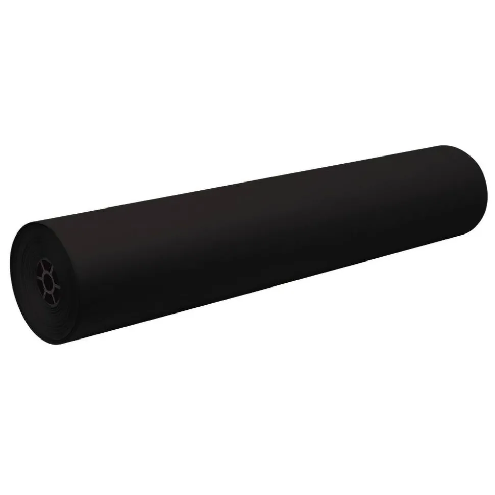 Pacon Decorol Flame-Retardant Paper Roll, 36" x 1000', Black