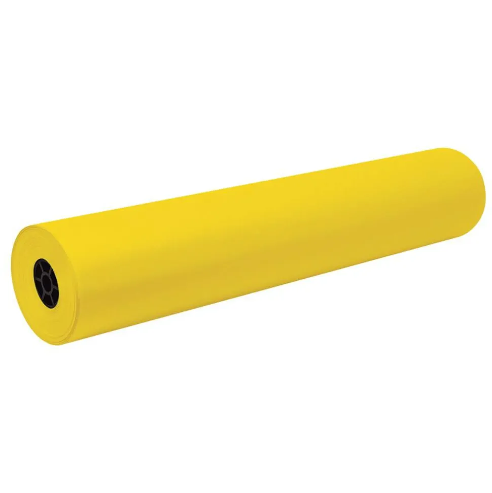 Pacon Decorol Flame-Retardant Paper Roll, 36" x 1000', Yellow
