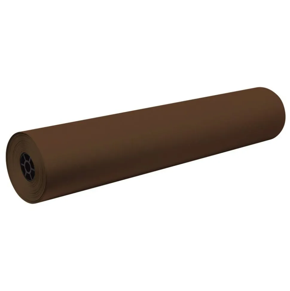 Pacon Decorol Flame-Retardant Paper Roll, 36" x 1000', Dark Brown