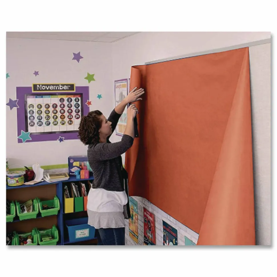Pacon Decorol Flame-Retardant Paper Roll, 36" x 1000', Dark Brown