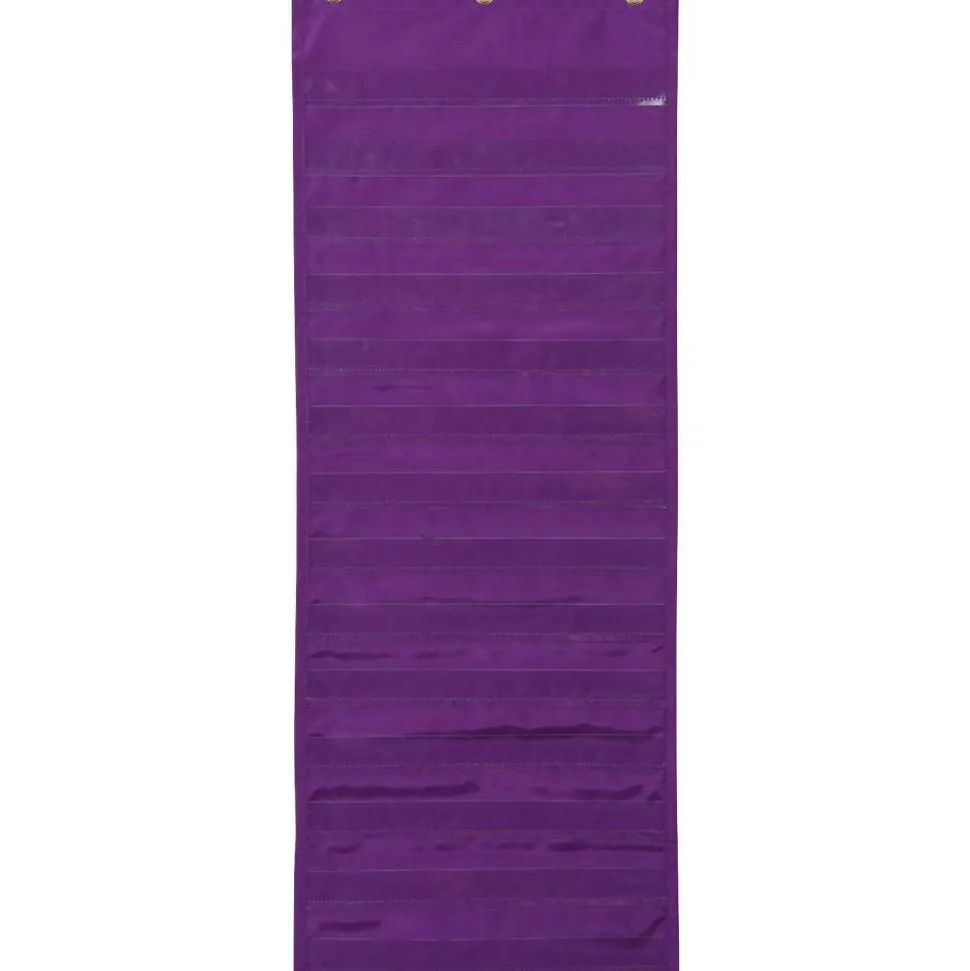 Pacon Dry Erase Activity Pocket Chart - 13" x 34" - 1 Chart - 14 Pockets - 14 Dry Erase Cards - English/Spanish Translated Title Card