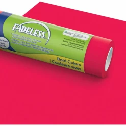 Pacon Fadeless Art Paper Roll, 48" x 50', Flame Red