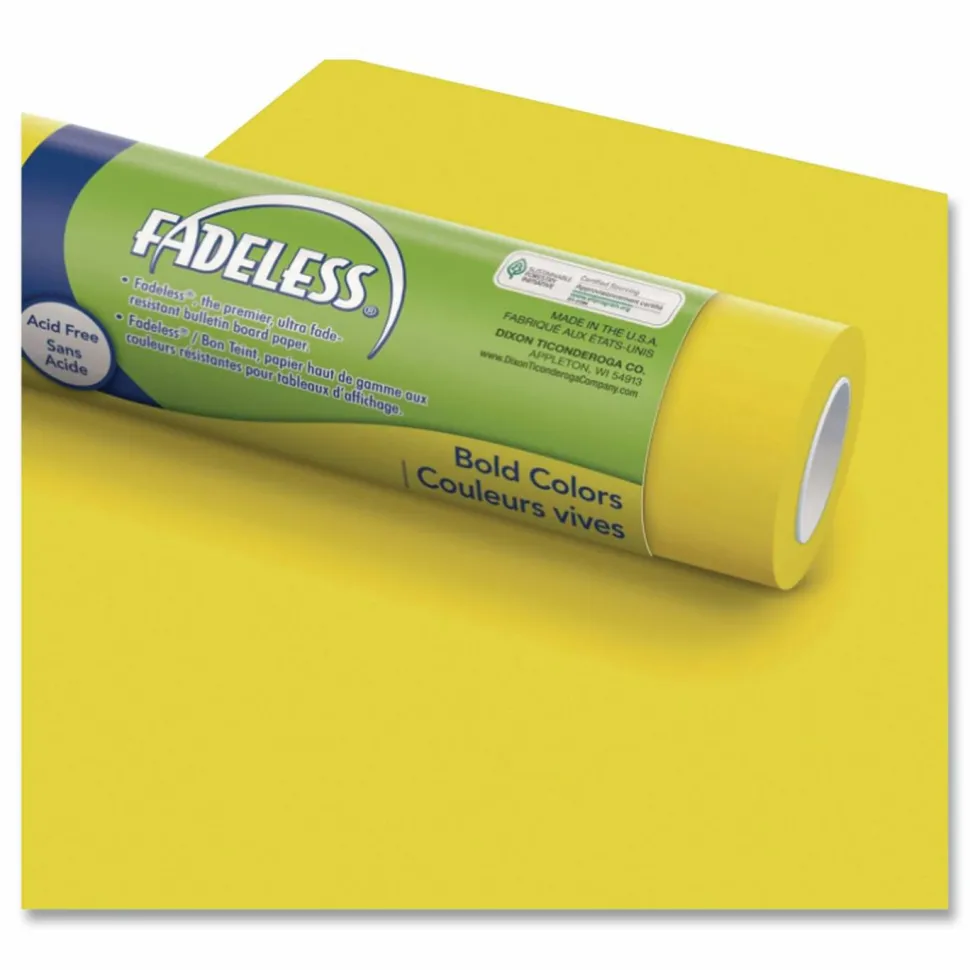 Pacon Fadeless Art Paper Roll, 48" x 50', Canary