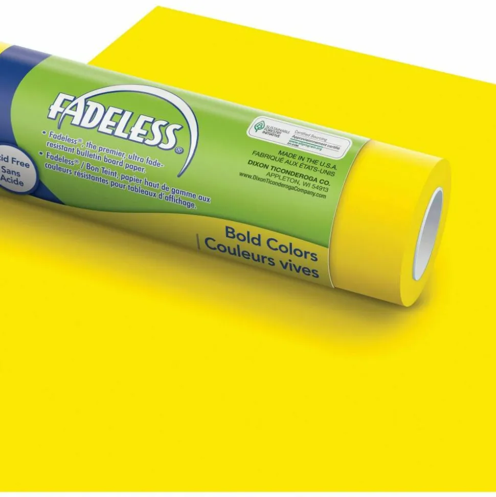 Pacon Fadeless Art Paper Roll, 48" x 50', Canary