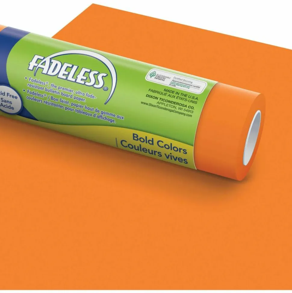 Pacon Fadeless Art Paper Roll, 48" x 50', Orange