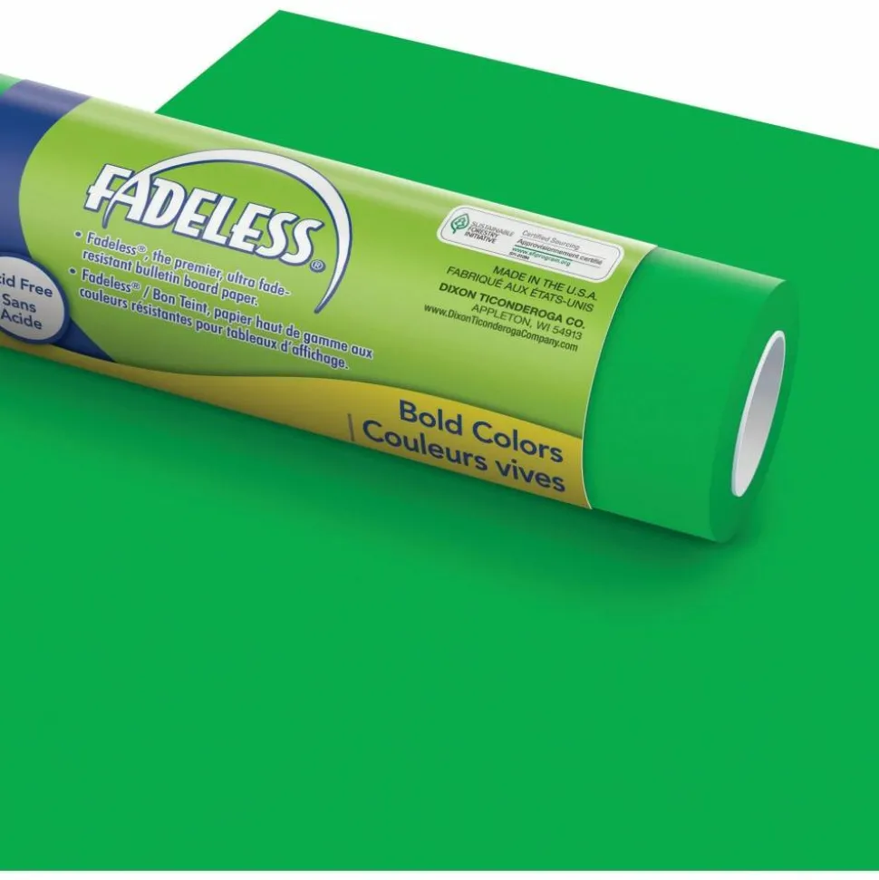 Pacon Fadeless Art Paper Roll, 48" x 50', Apple Green