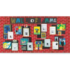 Pacon Fadeless Designs Bulletin Board Paper, Brick, 50 ft x 48", Red/White