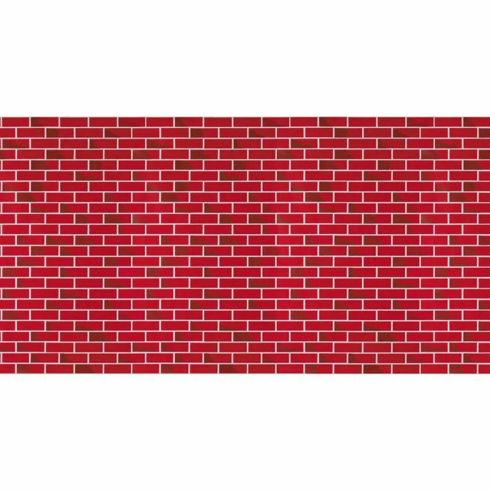 Pacon Fadeless Designs Bulletin Board Paper, Brick, 50 ft x 48", Red/White