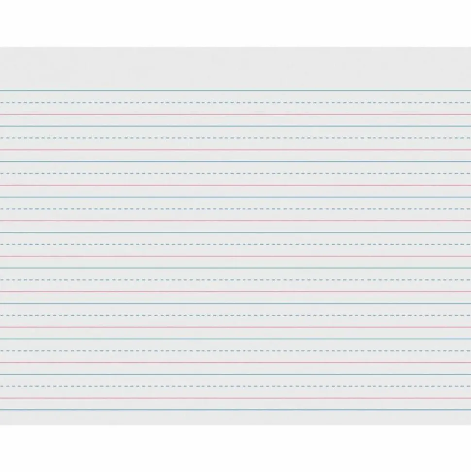 Pacon Multi-Program Handwriting Papers, Grade 1-2, 10 1/2" x 8", Pack Of 500 Sheets